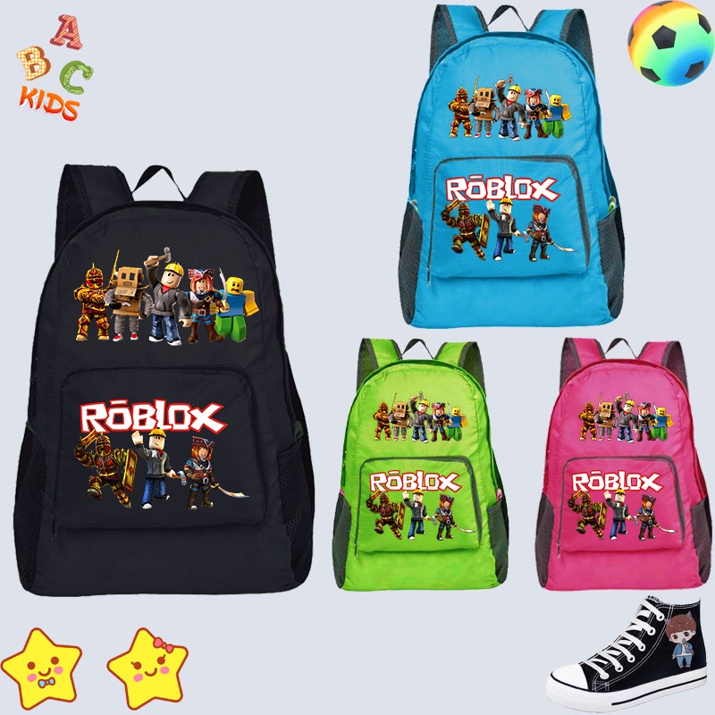 Crianças meninos meninas Roblox Impressão Mochila Mochila Saco de