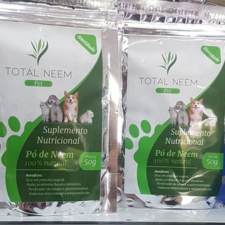 Suplemento Nutricional Pet 100% Natural - Total Neem 50 gramas ( KIT COM 2 UNIDADES )
