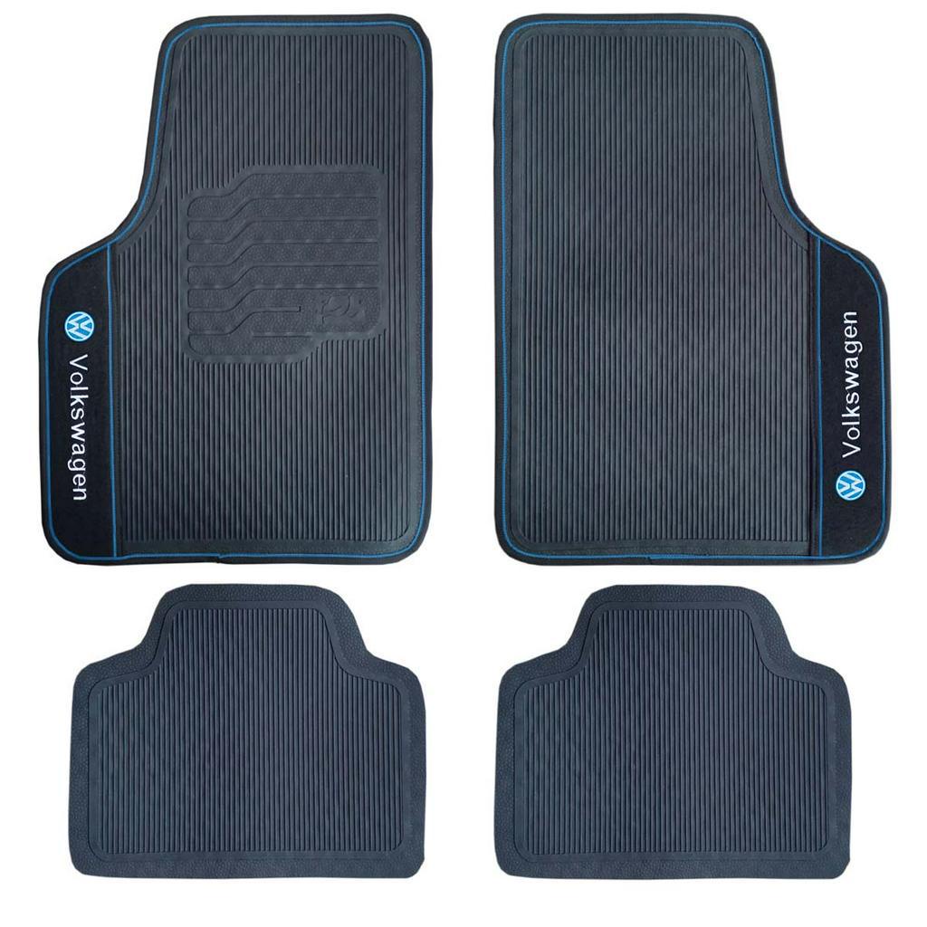 Tapete Borracha Volkswagen Gol Parati Voyage Saveiro Bordado