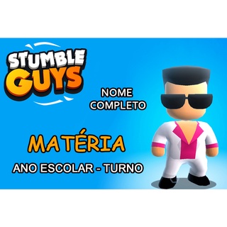 Kit Etiqueta Escolar Stumble Guys - Frete Grátis