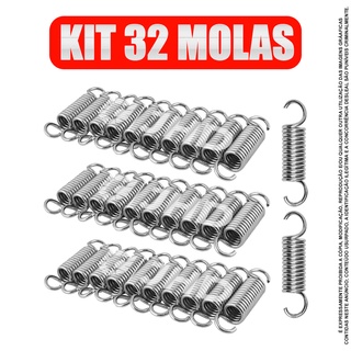 Kit Com 32 Molas Para Jump Profissional 8,5 Cm Feita Em Aço