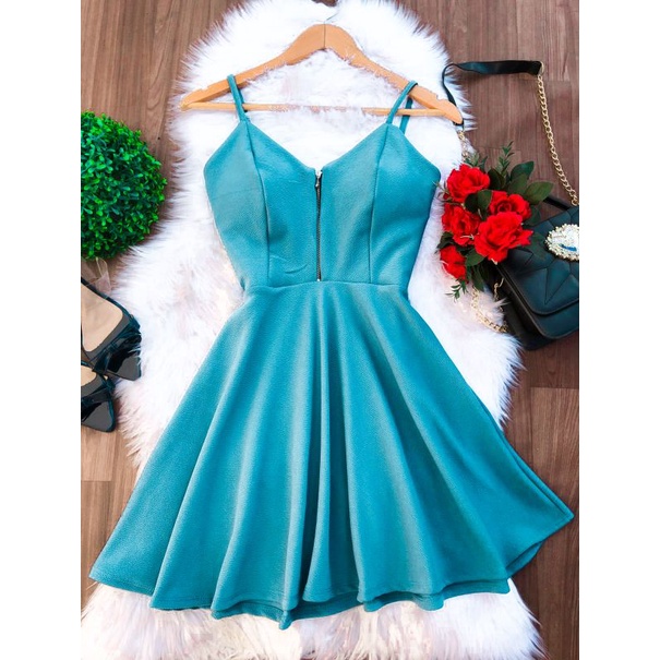 Vestido estilo sales boneca azul