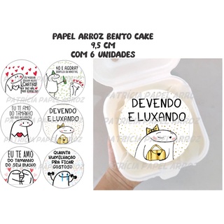 Caixa para Bolo Bentô Cake Flork Meme - 8 Unidades 