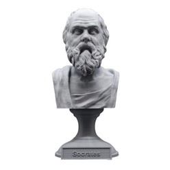 Escultura Estatua Busto Filósofo Grego Sócrates Decoração