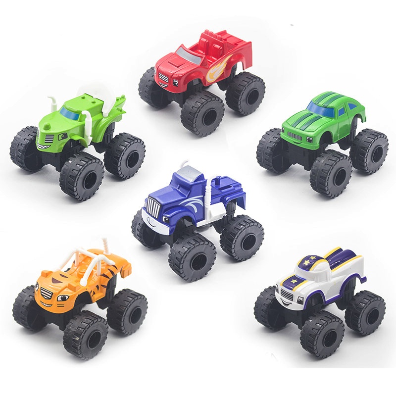 Crianças Presente Monstros Caminhão Brinquedos Máquinas Carro Brinquedo  Russo Clássico Blaze Carros Brinquedos Modelo Presente