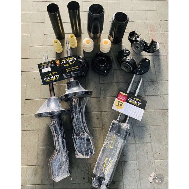 04 Amortecedor + 04 Kits batentes + 02 Morcegos corsa Classic corsa celta