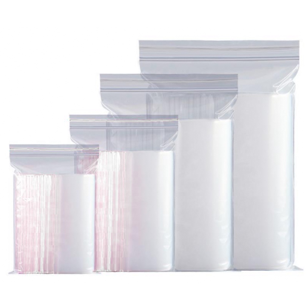 Saco Zip lock abre fecha 15x22cm 100pcs plastico embalagem | Shopee Brasil
