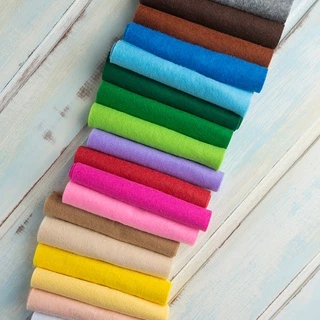 1 Metro Tecido Feltro Liso Artesanato Largura 1,40mt 180gr - Cores Lisas - Patchwork