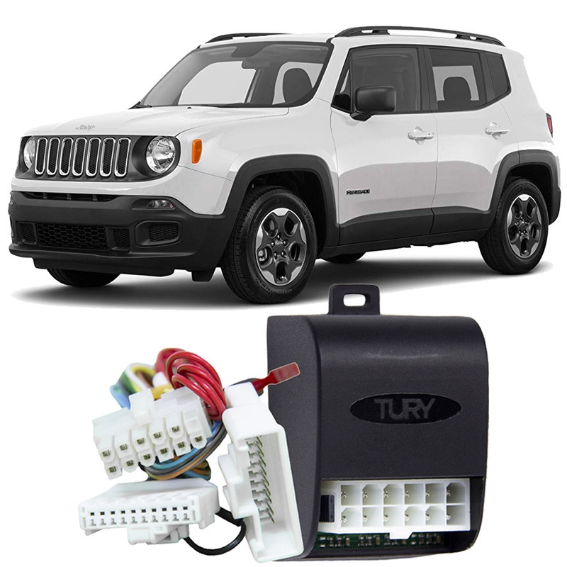 Central Tilt Down e rebatimento retrovisores - Jeep Renegade e