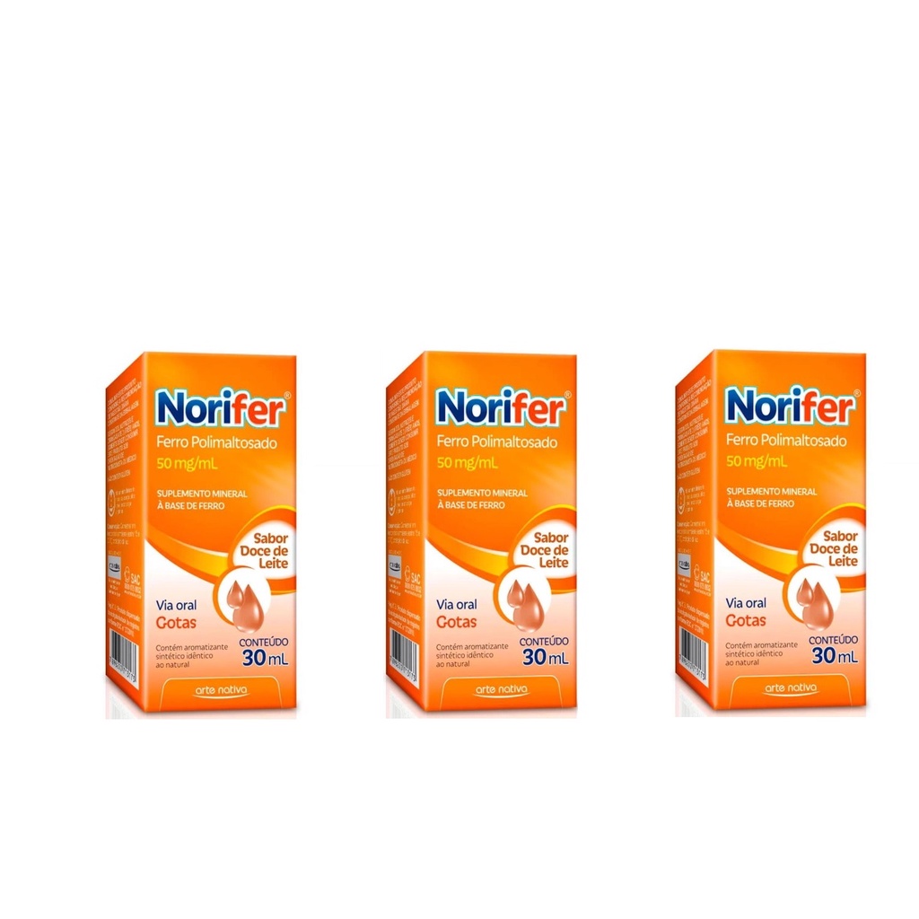 Kit C/3 Norifer Doce de Leite Solução 30ML | Shopee Brasil