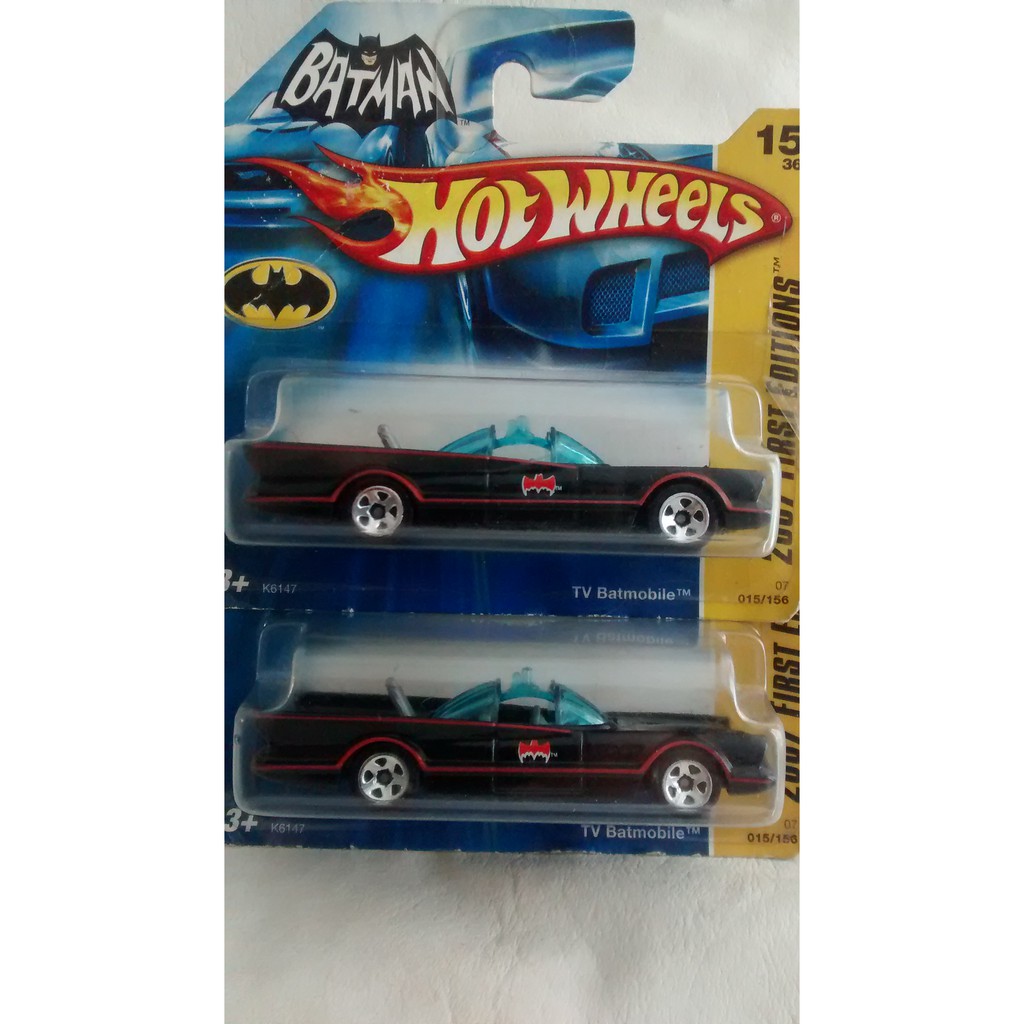 Hot Wheels Batmobile 2007 First Editions Cartela Curta | Shopee Brasil