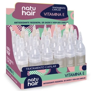Ampola de Tratamento Capilar Vitamina E Natuhair 10ml - (6 UN)
