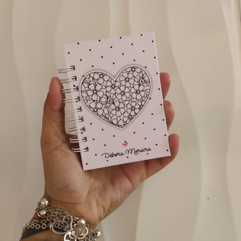 Mini Caderninho Personalizado - Várias Capas - (4 Unidades)