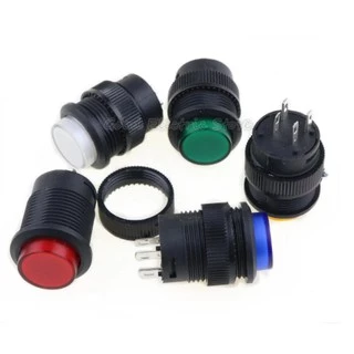 interruptor chave sem Retençao Momentaneo 4 pinos com Led
