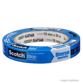 Fita Crepe Scotch Blue 18mm X 50m H0002317784 - 3m