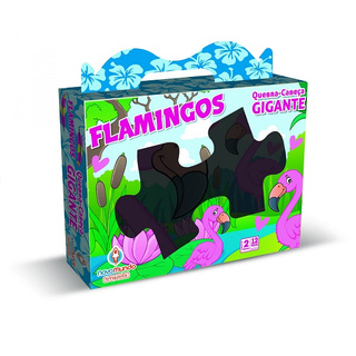Quebra - Cabeca Gigante Original - Flamingo - 12 Pecas - Algazarra