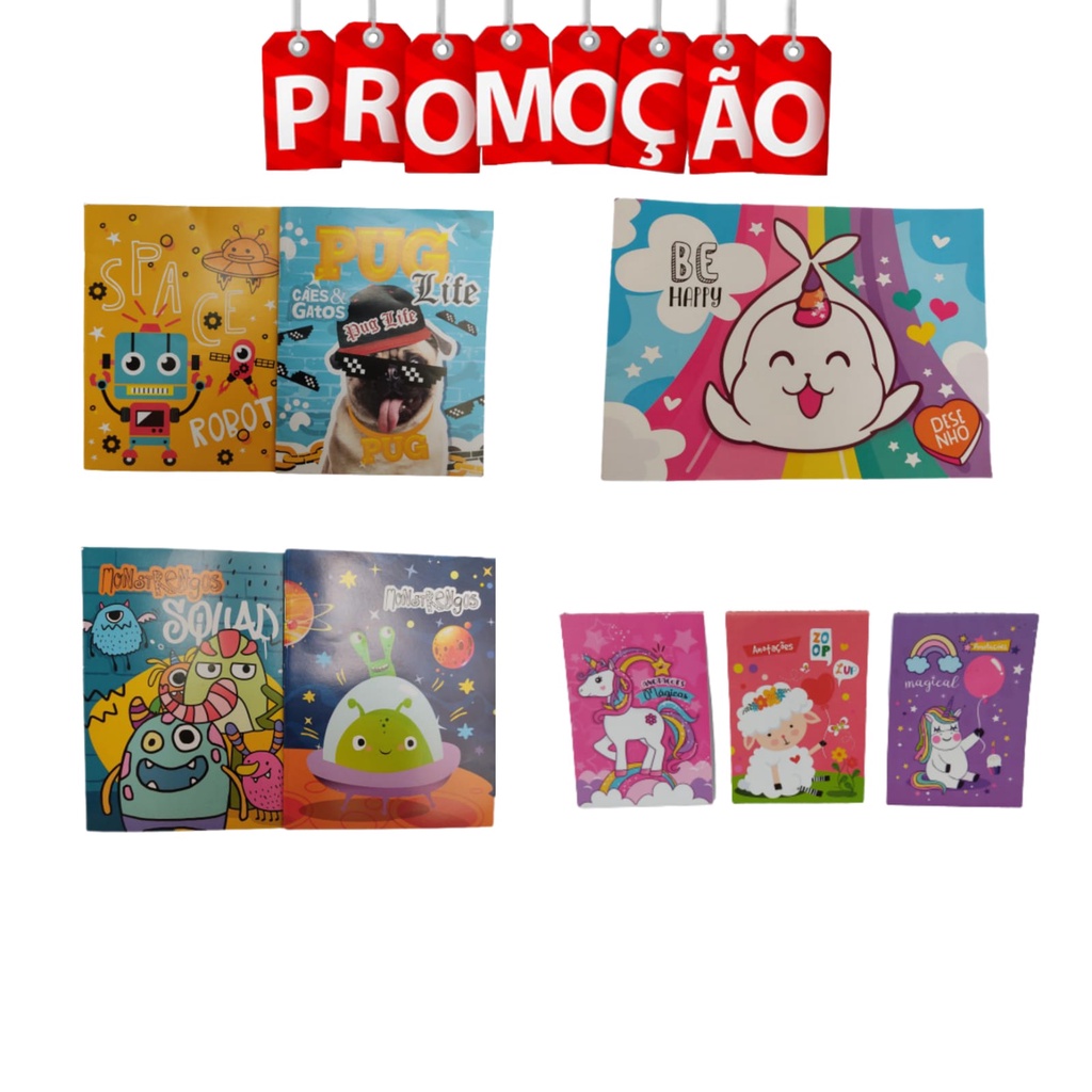 Caderno de Desenho e Bloco Brochurinha Infantil Sem Pauta | Shopee Brasil