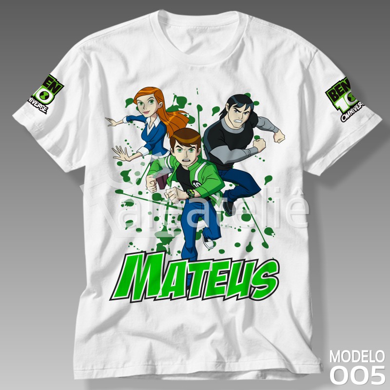 Camiseta Ben10 Festa Infantil Adulto Ben 10 Personalizada Shopee Brasil