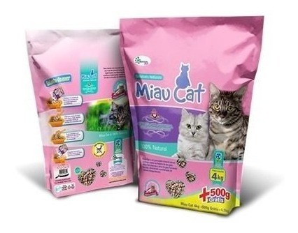 Kit 5 X Areia Miau Cat 4kg 500g