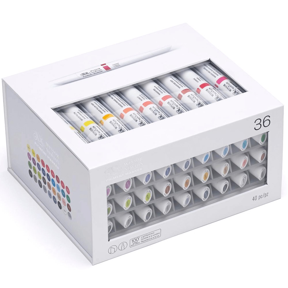 Marcador Winsor & Newton Pigment Marker 36 Cores