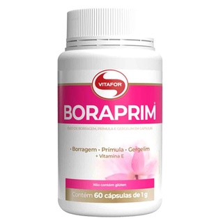 Óleo De Borragem E Prímula Boraprim Vitafor 60 Cápsulas De 1000mg