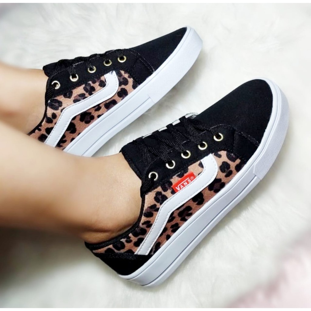 Vans de hot sale onça feminino