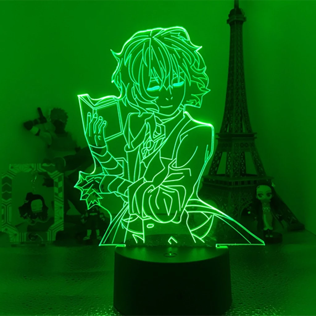 Bungo Stray Dogs Dazai Book Figure Lâmpada Led Noturna Jagermeister