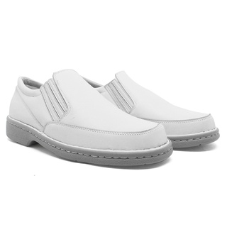 Tenis branco best sale masculino com amortecedor