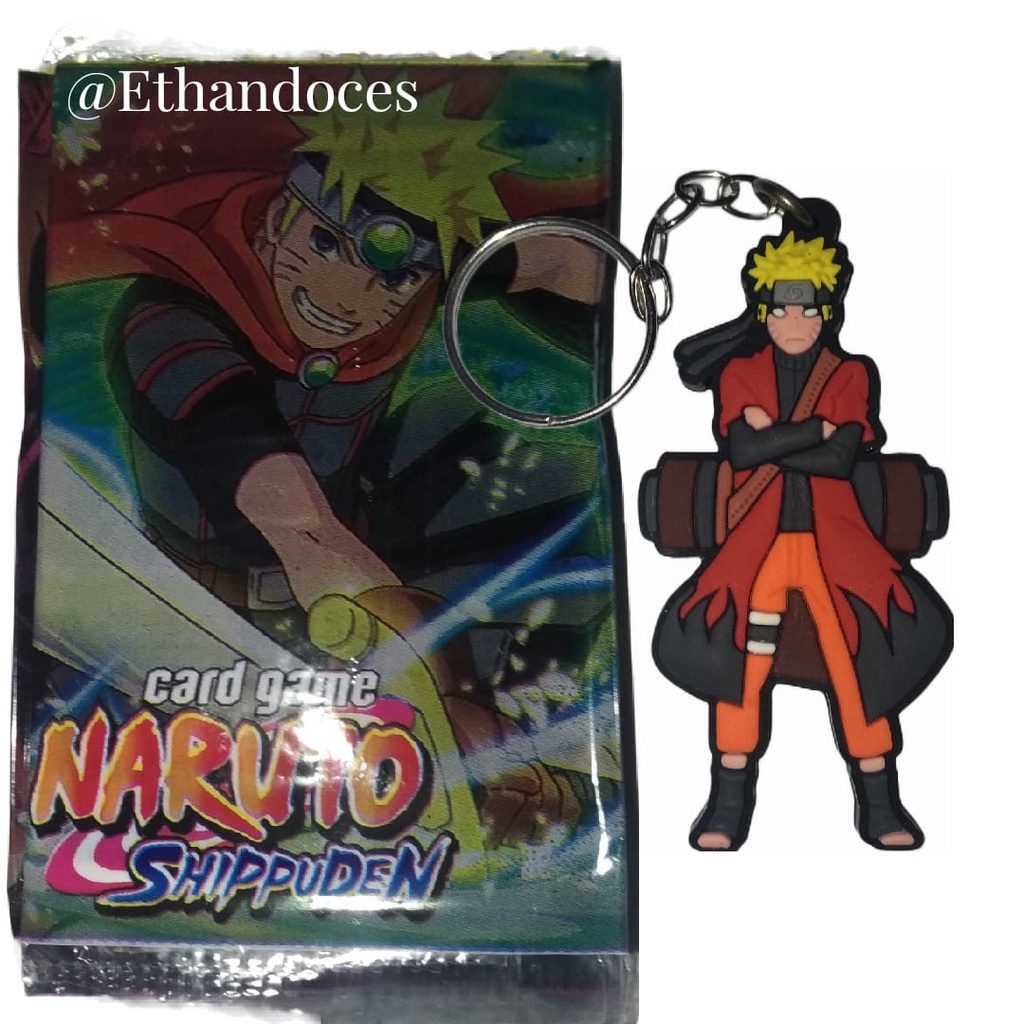 Kit 50 Pacotes Card Game Naruto C/200 Card + Chaveiro Naruto