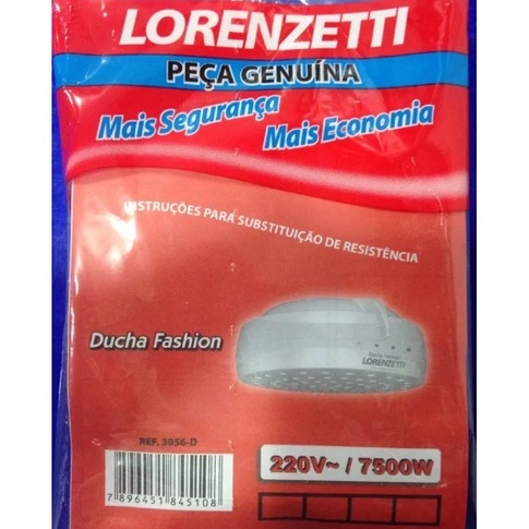 Resistencia Chuveiro Ducha Fashion V W Lorenzetti Shopee Brasil