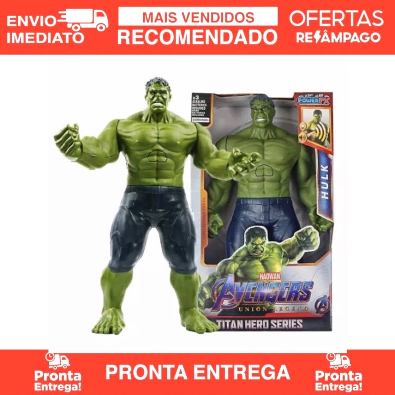 Boneco Hulk Articulado Union Legend 30 Cm Pronta Entrega