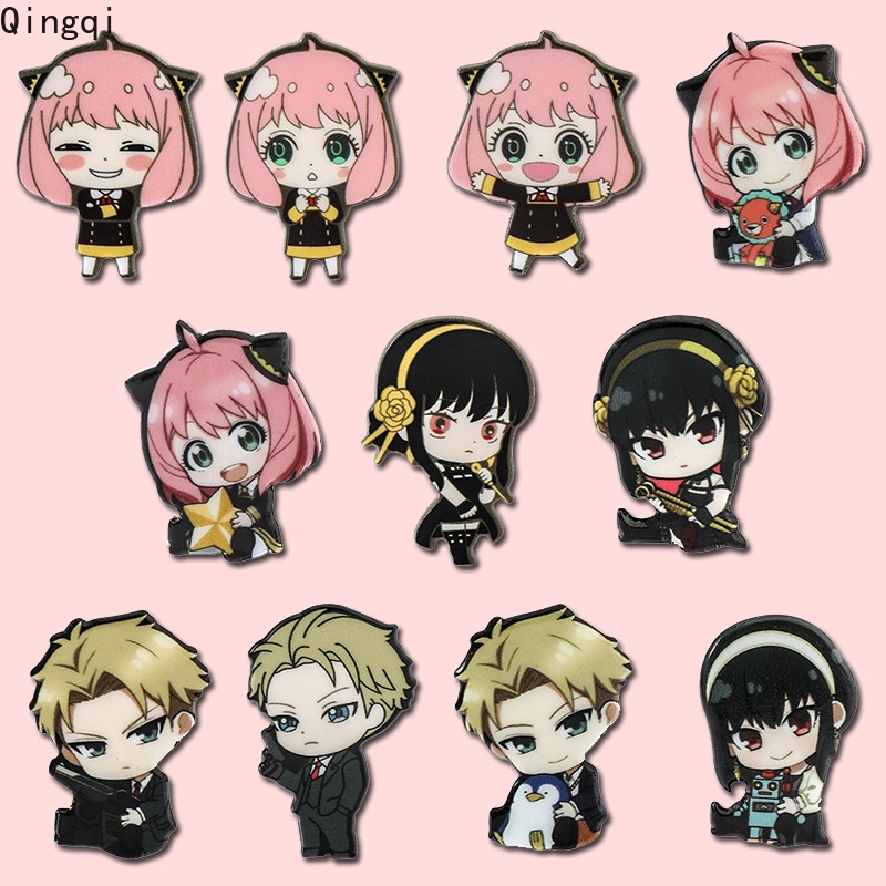 Broches Spyxfamily De Desenho Animado Anya/Forger/Yor Anime Fofo