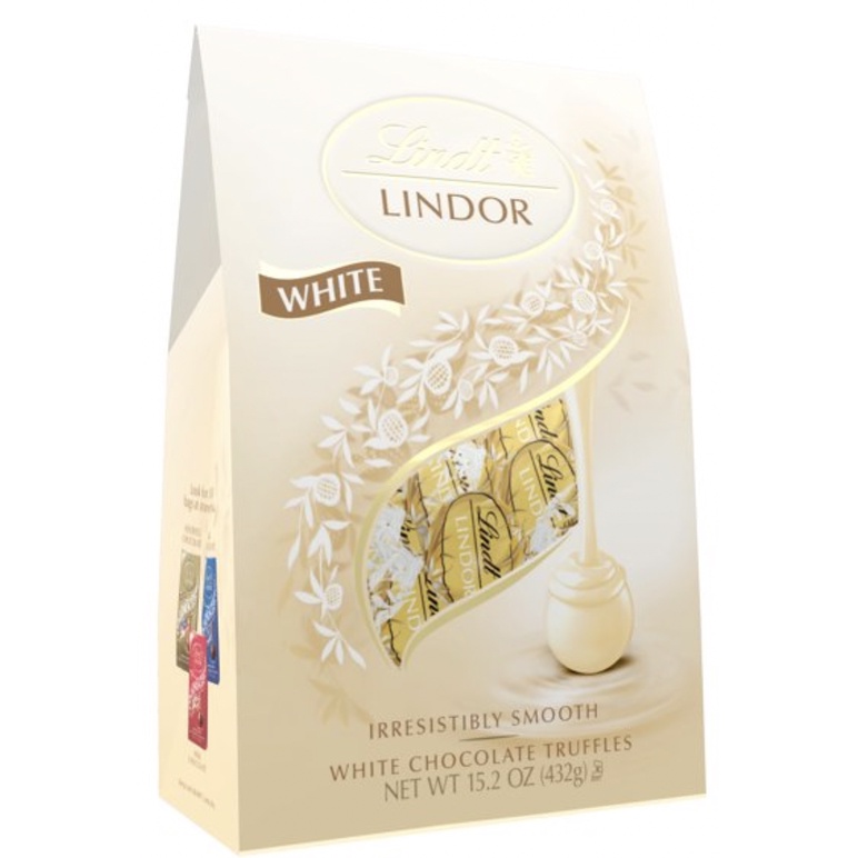 Lindt Lindor Branco Trufas Chocolate 432g Shopee Brasil