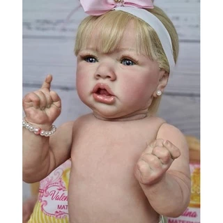 Bebe reborn saskia loira lançamento banho