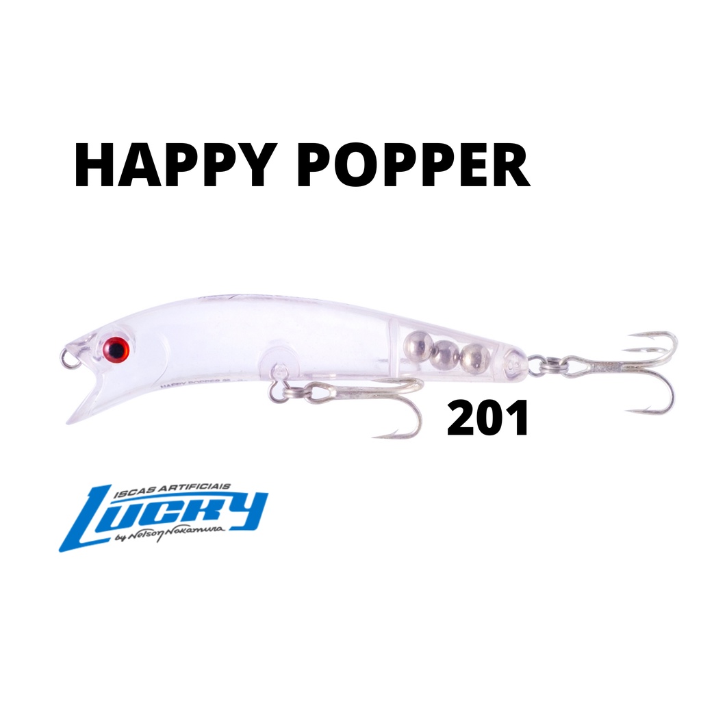 Isca Artificial Nelson Nakamura Happy Popper 95 - 13g Lucky