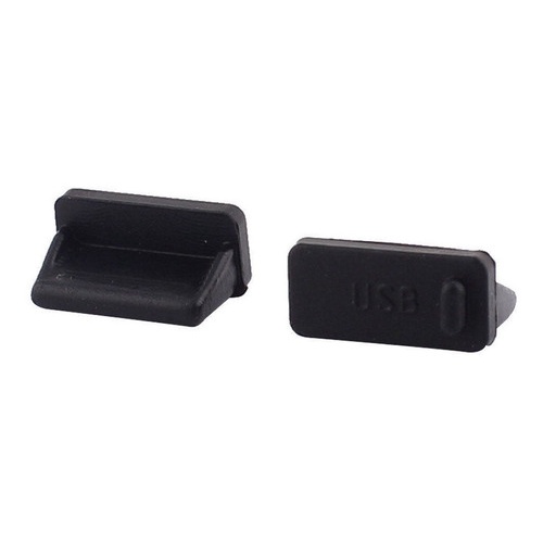 01 Tampa Usb Anti Poeira Silicone Para Desktop Pc Notebook