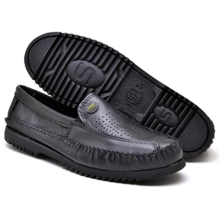 Kit 3 Pares de Sapato Masculino Mocassim Couro Legítimo Promoção Lançamento