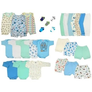 Kit 30 Peças Maternidade Enxoval Roupa Bebê Menina e Menino