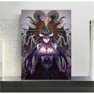 Quadro de mdf poster moldura Anime, Mangá, Overlord, Albedo