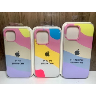 Capa silicone case iphone 13 pro max pro arco íris claro - Apple - Espaço  Case - Loja Acessórios Celular Maceió