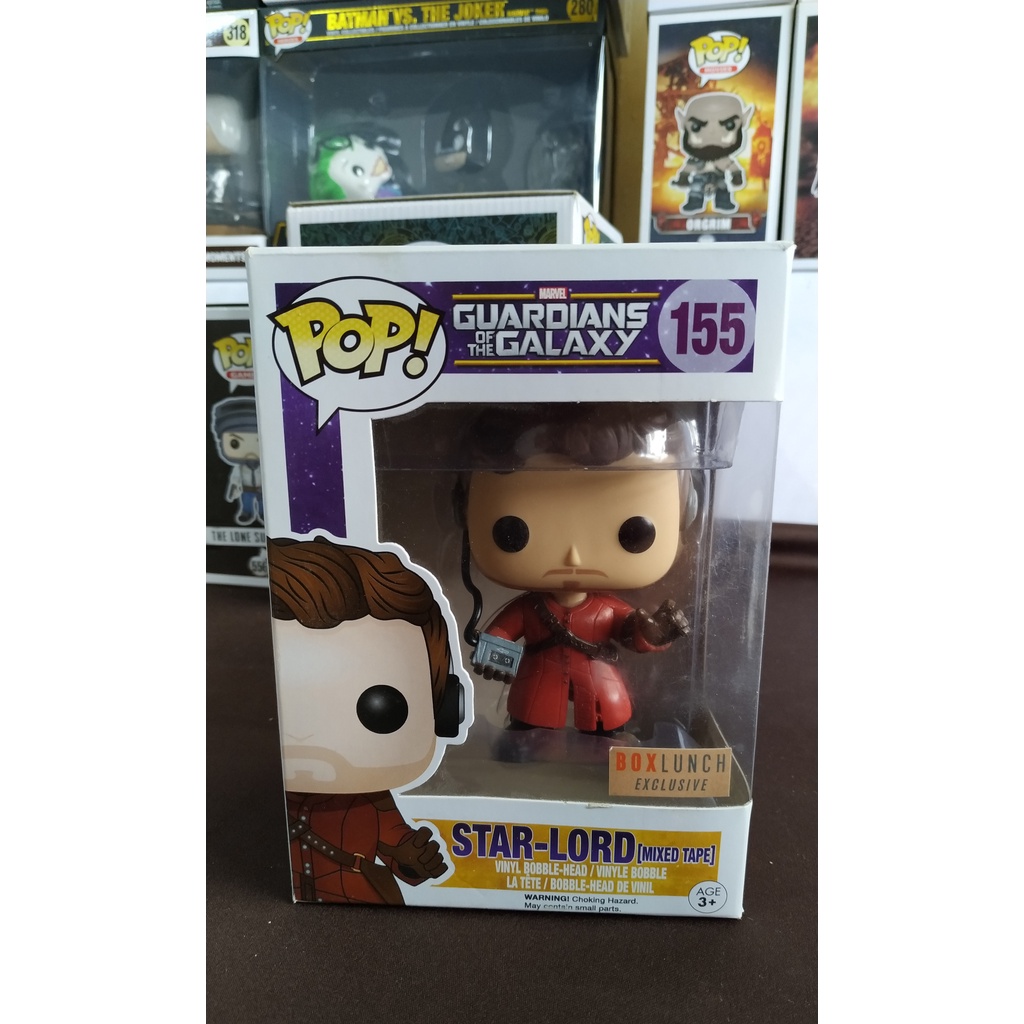  Funko Marvel Guardians of the Galaxy Star Lord Mixed Tape Pop  Vinyl Figure No. 155 : Toys & Games