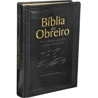 Bíblia de Estudo - Além de Índice temático, Dicionário e Concordância possui Guia para Cerimônias e Cultos especiais - Almeida - Luxo - Preto Nobre
