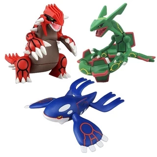 Pokemon 9cm brinquedo de mão Rayquaza Groudon Kyogre Greninja Mimikyu Arceus Figura Modelo 7T5S