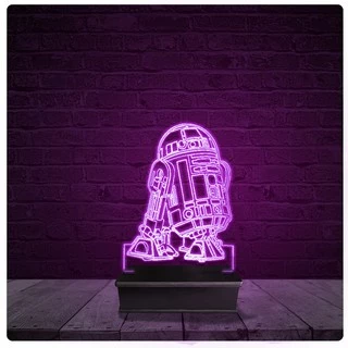 Luminária e Abajur Acrílico Led - R2D2 Star Wars