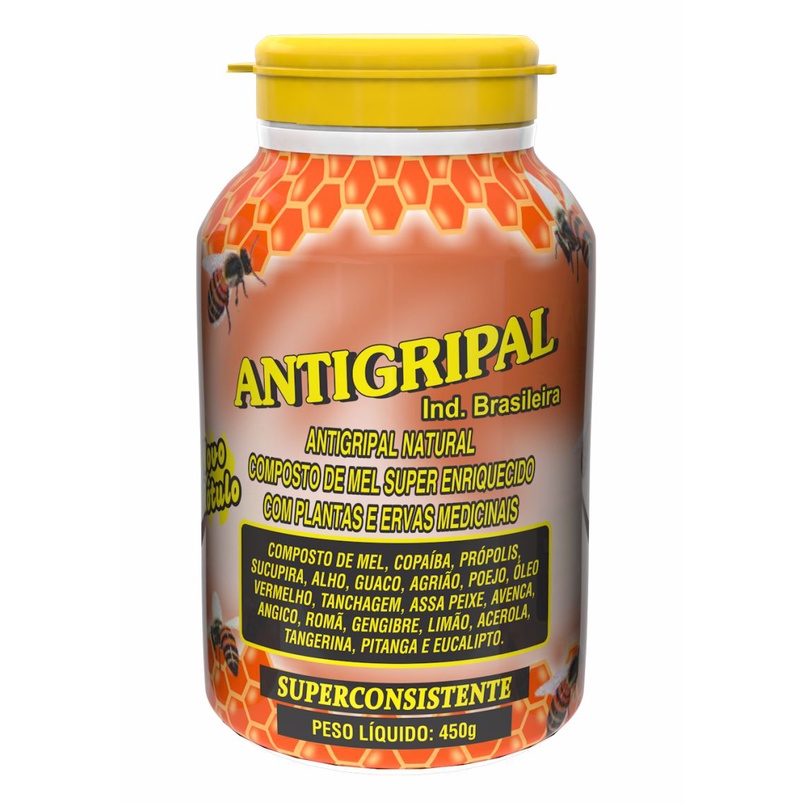 Kit 12 Xarope Mel Antigripal para Gripe Resfriado Nectamel