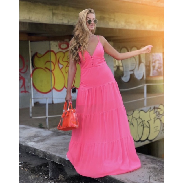 Vestido store pink neon