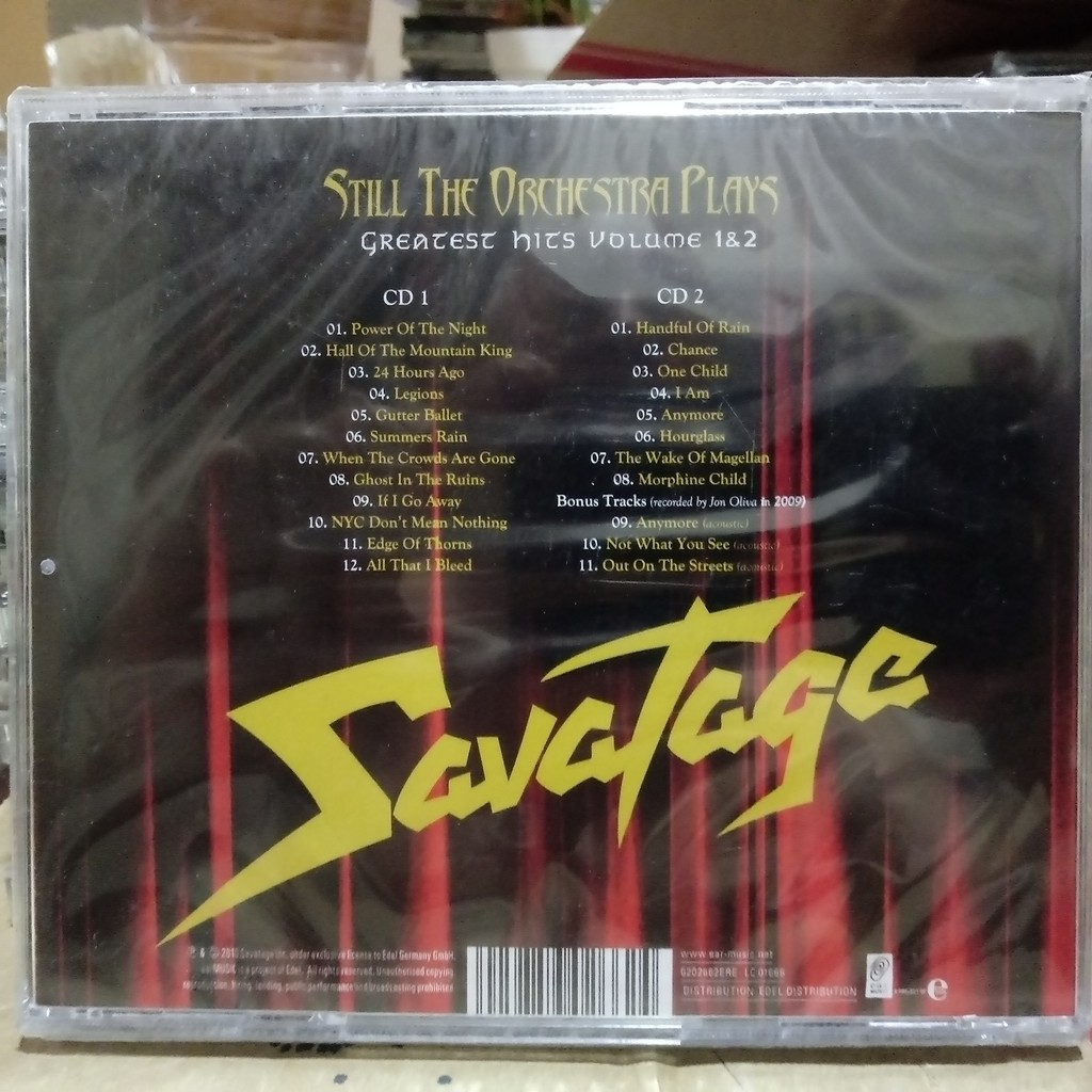 Cd Savatage - Still the Orchestra Plays Greatest hits vol