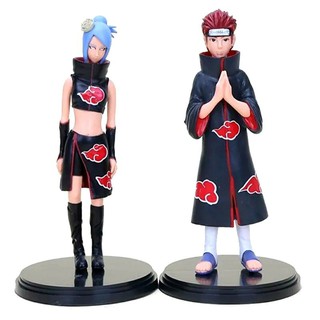 Naruto Bottons Akatsuki Nuvem Vermelha kit com 2 unidades