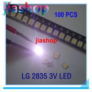 100Pcs 3V LG3528 E Novo Para Luz De Fundo LED 1210 3528 2835 3V 1W 100LM LCD Branca Fria Aplicação Em TV LG 3528
