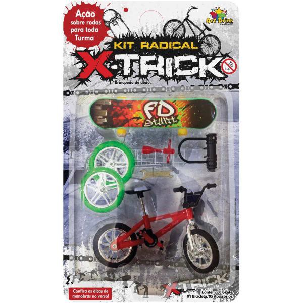 Kit Skate De Dedo X-Trick + 7 Acessórios Art Brink - Compre Agora - Feira  da Madrugada SP